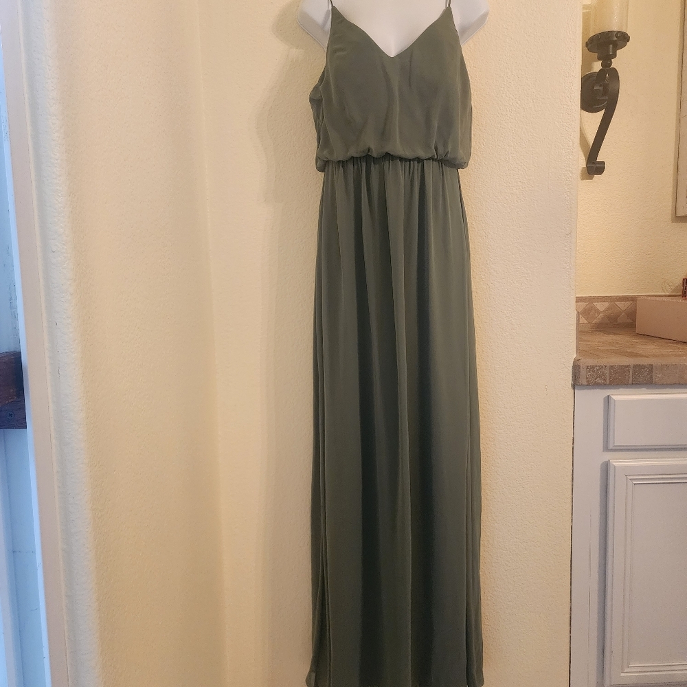 NWT After Six Luxchiff Blouson Bodice - Vineyard Green